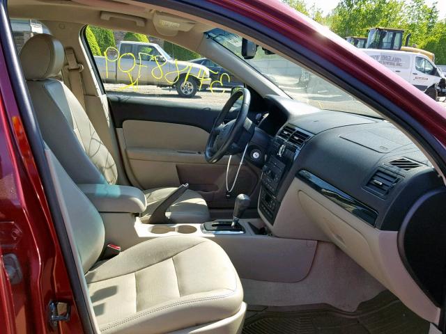 3FAFP08156R178004 - 2006 FORD FUSION SEL RED photo 5