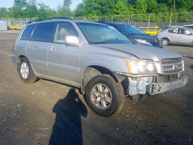 JTEHF21AX30128332 - 2003 TOYOTA HIGHLANDER SILVER photo 1