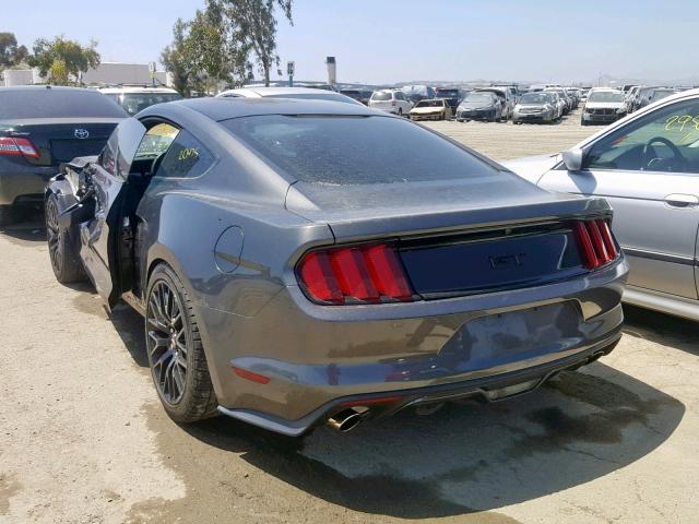 1FA6P8CF0H5277935 - 2017 FORD MUSTANG GT GRAY photo 3