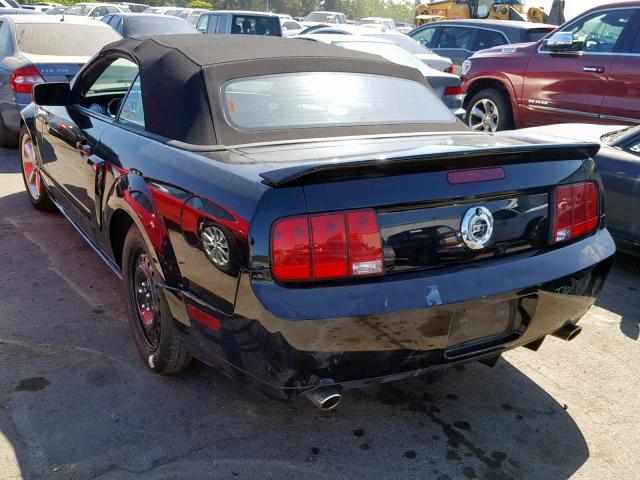 1ZVFT85HX75333136 - 2007 FORD MUSTANG GT BLACK photo 3