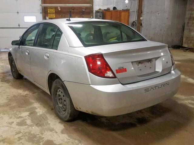 1G8AJ55F77Z181013 - 2007 SATURN ION LEVEL SILVER photo 3