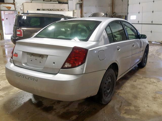 1G8AJ55F77Z181013 - 2007 SATURN ION LEVEL SILVER photo 4