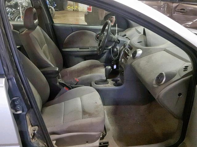 1G8AJ55F77Z181013 - 2007 SATURN ION LEVEL SILVER photo 5