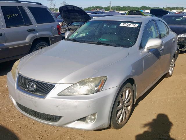 JTHCK262462000364 - 2006 LEXUS IS 250 SILVER photo 2