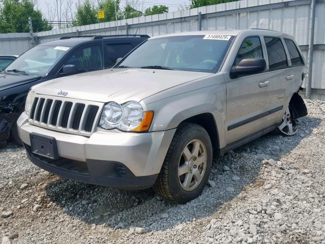 1J8GR48K48C194052 - 2008 JEEP GRAND CHER BEIGE photo 2