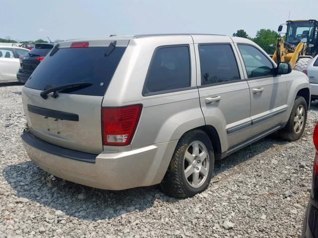 1J8GR48K48C194052 - 2008 JEEP GRAND CHER BEIGE photo 4