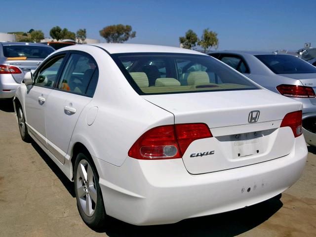 JHMFA16887S005907 - 2007 HONDA CIVIC EX WHITE photo 3