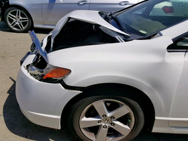 JHMFA16887S005907 - 2007 HONDA CIVIC EX WHITE photo 9