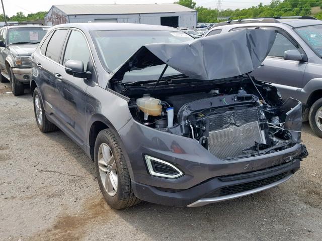 2FMPK4J83HBB36388 - 2017 FORD EDGE SEL GRAY photo 1