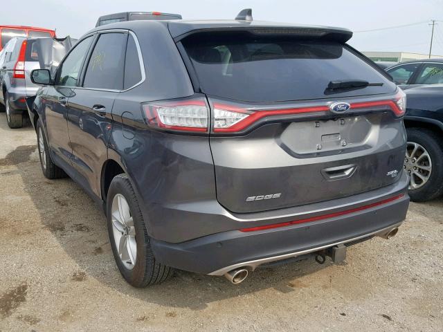 2FMPK4J83HBB36388 - 2017 FORD EDGE SEL GRAY photo 3