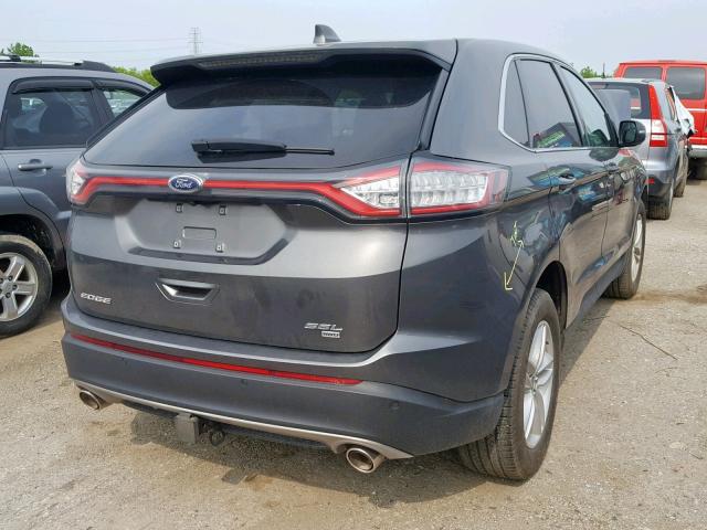 2FMPK4J83HBB36388 - 2017 FORD EDGE SEL GRAY photo 4