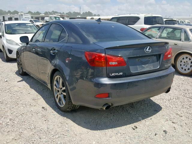 JTHBK262982073051 - 2008 LEXUS IS 250 GRAY photo 3