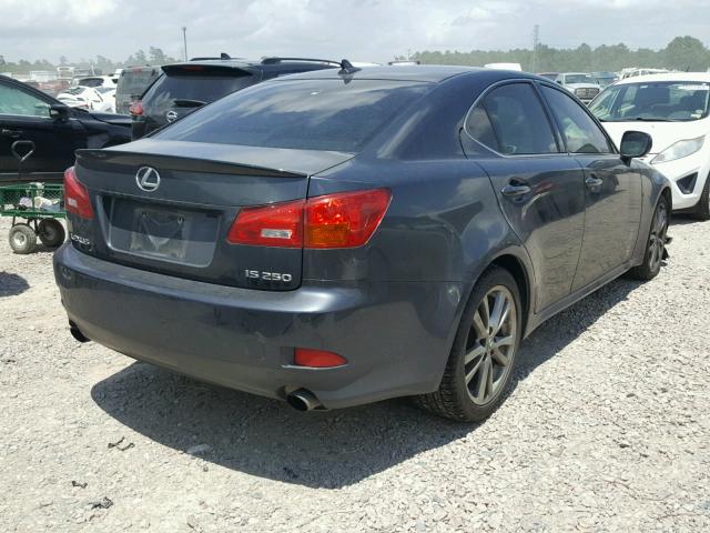 JTHBK262982073051 - 2008 LEXUS IS 250 GRAY photo 4