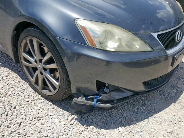 JTHBK262982073051 - 2008 LEXUS IS 250 GRAY photo 9