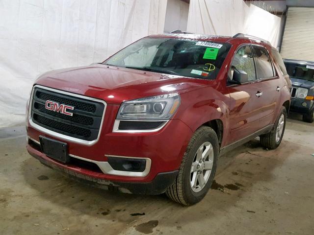 1GKKVPKD7EJ148073 - 2014 GMC ACADIA SLE RED photo 2