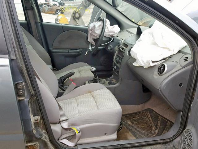 1G8AZ55FX7Z101969 - 2007 SATURN ION LEVEL GRAY photo 5