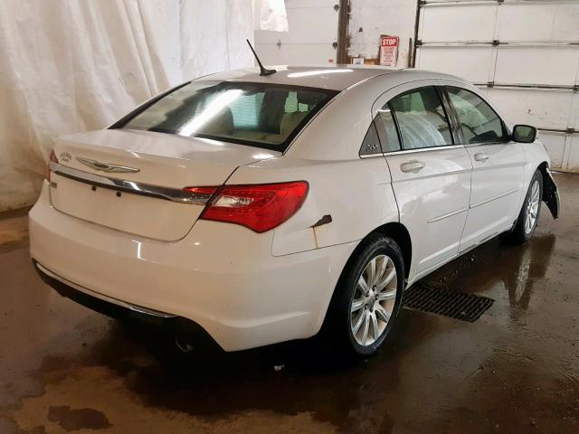 1C3CCBBGXDN703645 - 2013 CHRYSLER 200 TOURIN WHITE photo 4