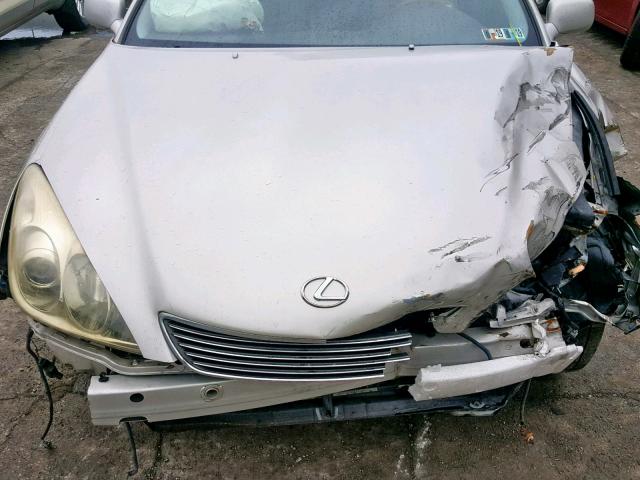 JTHBA30G655085214 - 2005 LEXUS ES 330 CREAM photo 7