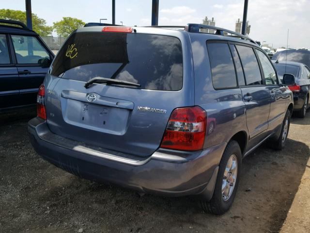 JTEGP21A650082574 - 2005 TOYOTA HIGHLANDER GRAY photo 4