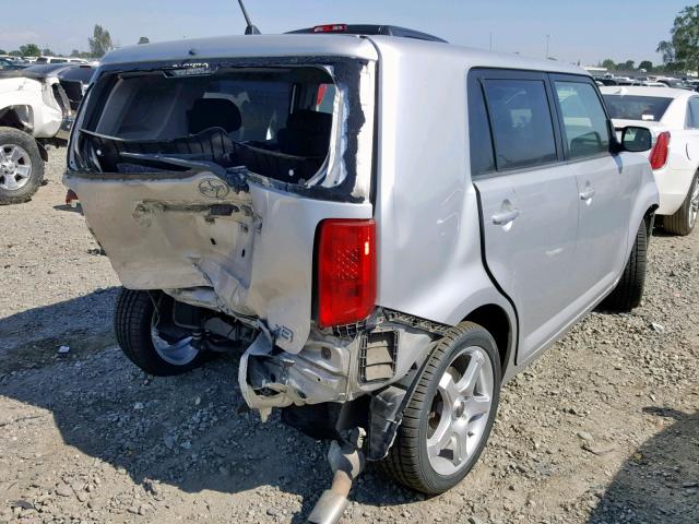 JTLKE50E181054694 - 2008 TOYOTA SCION XB 银色 照片 4
