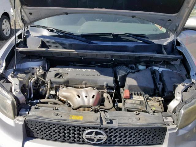 JTLKE50E181054694 - 2008 TOYOTA SCION XB 银色 照片 7