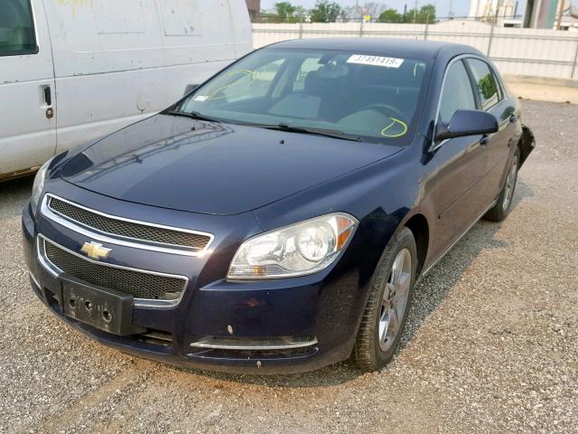 1G1ZH57B39F100567 - 2009 CHEVROLET MALIBU 1LT BLUE photo 2