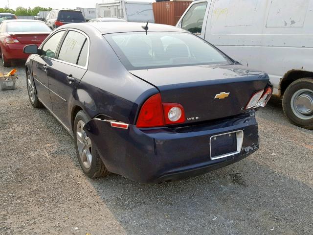 1G1ZH57B39F100567 - 2009 CHEVROLET MALIBU 1LT BLUE photo 3
