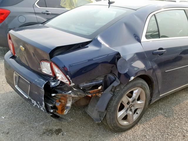 1G1ZH57B39F100567 - 2009 CHEVROLET MALIBU 1LT BLUE photo 9