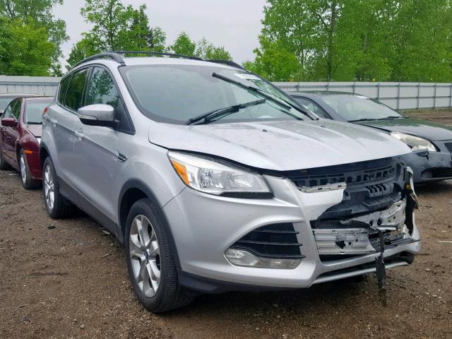 1FMCU0HX7DUC10365 - 2013 FORD ESCAPE SEL SILVER photo 1