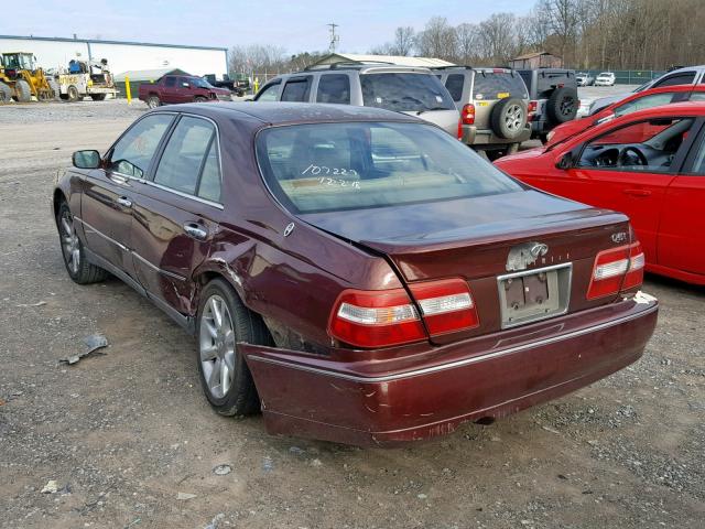 JNKBY31D0VM003841 - 1997 INFINITI Q45 BASE BURGUNDY photo 3