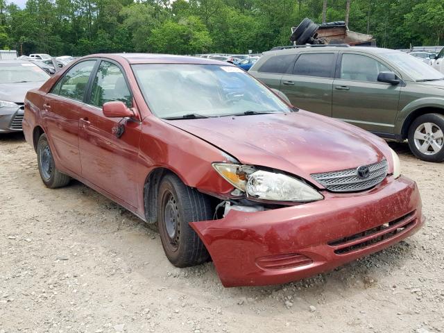 4T1BE32K82U050758 - 2002 TOYOTA CAMRY LE RED photo 1