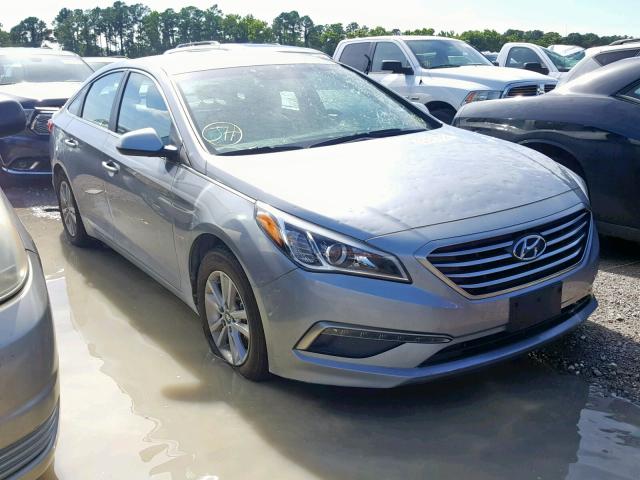 5NPE24AFXFH102489 - 2015 HYUNDAI SONATA SE SILVER photo 1