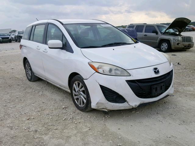 JM1CW2BLXC0104174 - 2012 MAZDA 5 WHITE photo 1