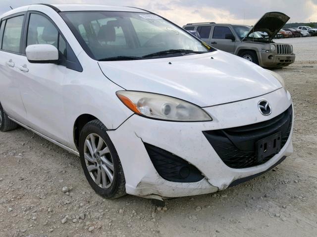 JM1CW2BLXC0104174 - 2012 MAZDA 5 WHITE photo 9