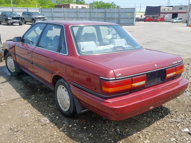 4T1SV21E4MU432116 - 1991 TOYOTA CAMRY DLX 勃艮第红 照片 3