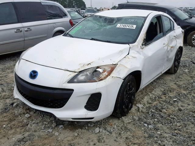 JM1BL1UP5D1797097 - 2013 MAZDA 3 I WHITE photo 2