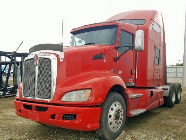 1XKAD49X9CJ296493 - 2012 KENWORTH CONSTRUCTI RED photo 2