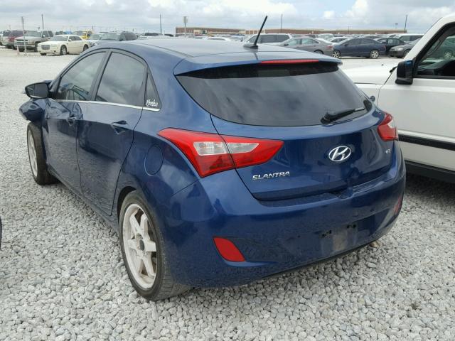 KMHD35LH5GU287034 - 2016 HYUNDAI ELANTRA GT BLUE photo 3