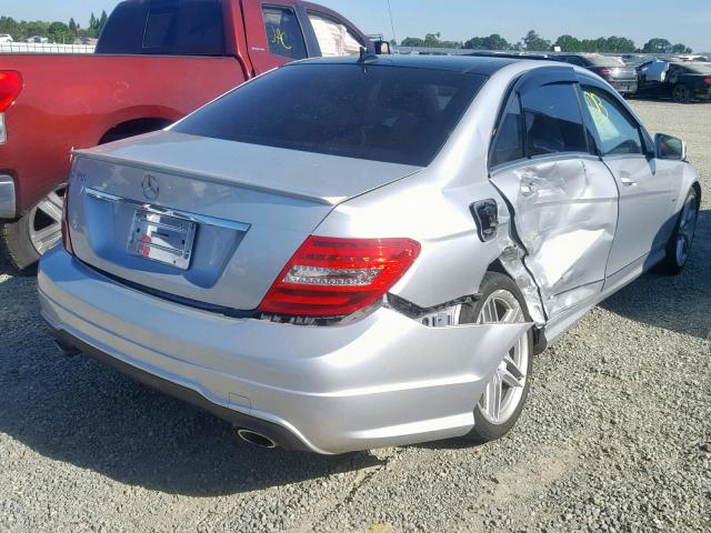 WDDGF5HB5CA650172 - 2012 MERCEDES-BENZ C 350 SILVER photo 4