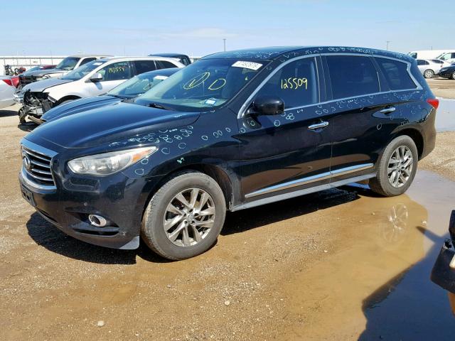 5N1AL0MM2DC311714 - 2013 INFINITI JX35 BLACK photo 2