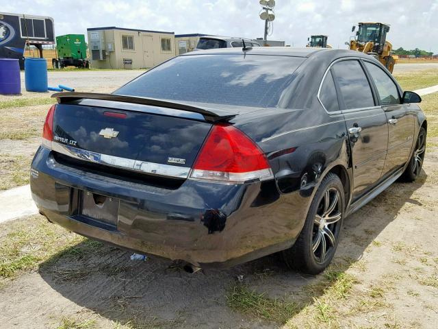 2G1WC5EM0A1229206 - 2010 CHEVROLET IMPALA LTZ BLACK photo 4