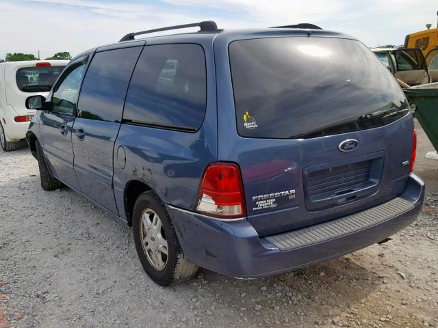 2FMZA52226BA41412 - 2006 FORD FREESTAR S BLUE photo 3