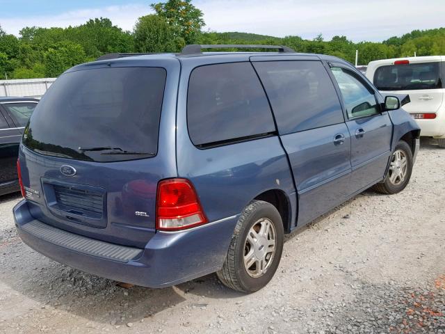 2FMZA52226BA41412 - 2006 FORD FREESTAR S BLUE photo 4