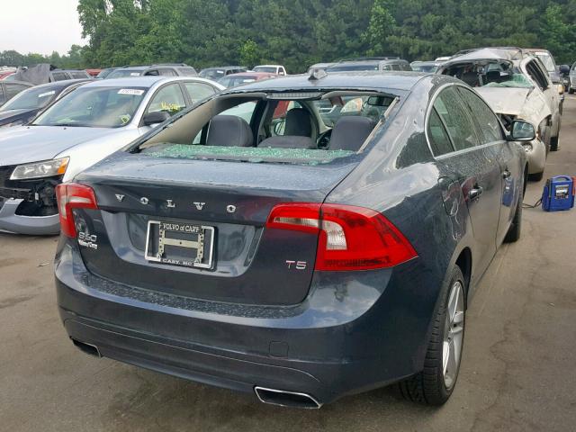 YV1612FS6E2275244 - 2014 VOLVO S60 T5 GRAY photo 4