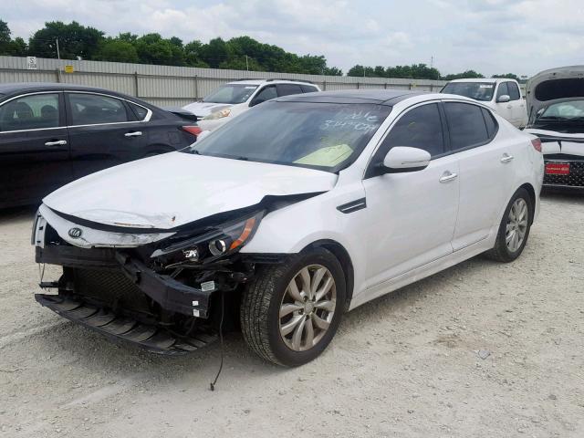 5XXGN4A77FG353250 - 2015 KIA OPTIMA EX WHITE photo 2