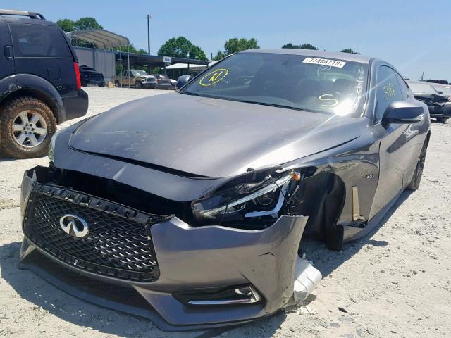 JN1EV7EK2HM362526 - 2017 INFINITI Q60 PREMIU GRAY photo 2