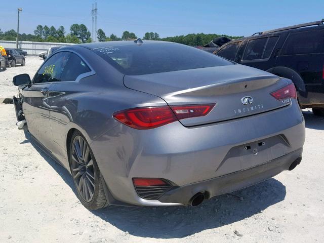 JN1EV7EK2HM362526 - 2017 INFINITI Q60 PREMIU GRAY photo 3