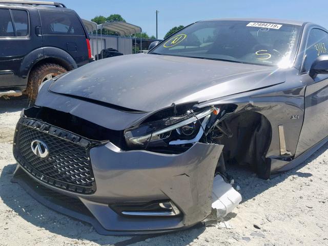 JN1EV7EK2HM362526 - 2017 INFINITI Q60 PREMIU GRAY photo 9