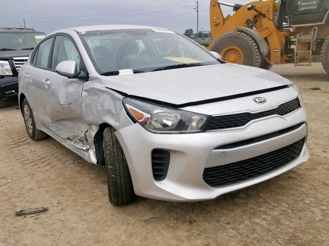 3KPA24AB3KE173883 - 2019 KIA RIO S SILVER photo 1