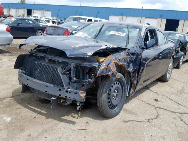 2B3CL3CG5BH513579 - 2011 DODGE CHARGER BLUE photo 2